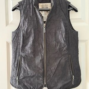 Eddie Bauer Black Quilted Goose Down Vest